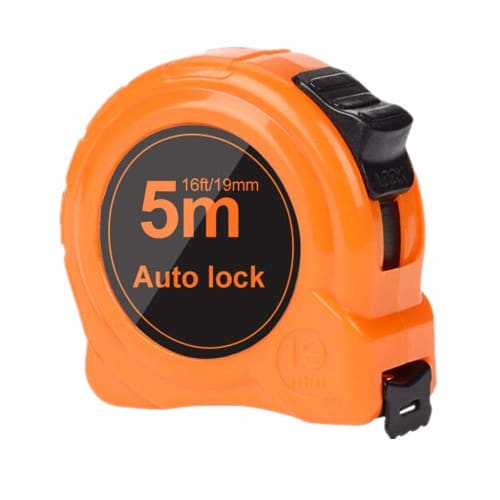 Convex Tape Measure, 5m, Scale, Nylon Coated, Distance Measuring Tool, Easy-to-Read Graduations, DIY, Carpentry Tool (19mm Wide x 5m Long)