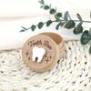 1pc Wooden Tooth Fairy Box - Unfinished Wood Keepsake for Baby Teeth, Hair & Memories, Home Decor & Birthday Gift