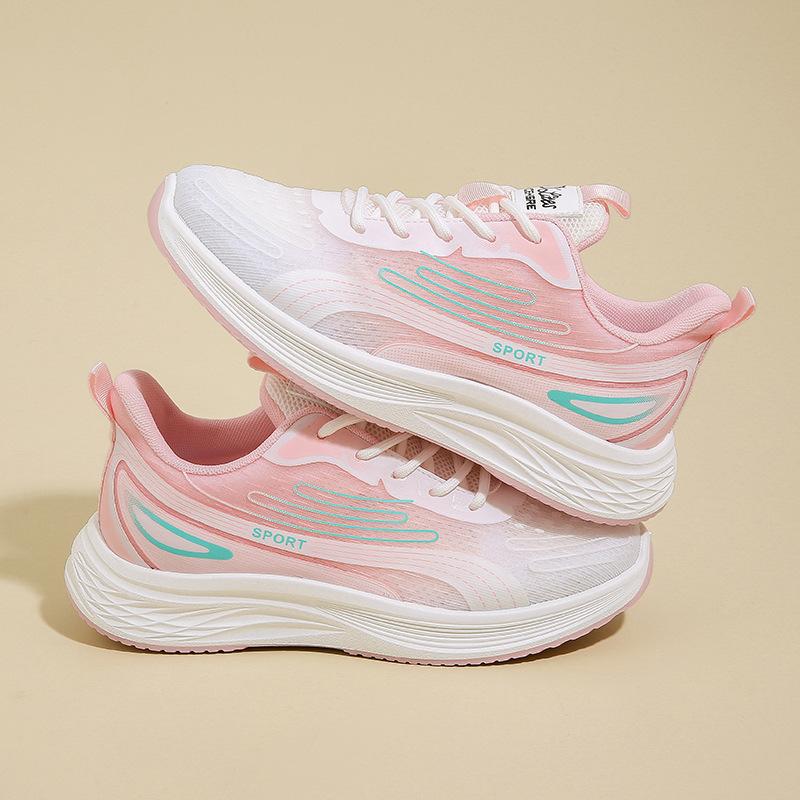 

ins new sports shoes spring student sports running shoes casual shoes platform height increase WTY 41 рожевий