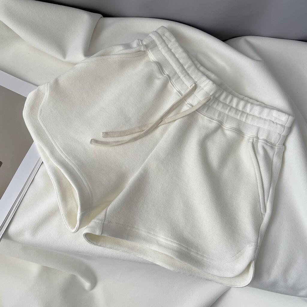 Women's A-line Slimming Terry Cotton Sport Shorts for Summer