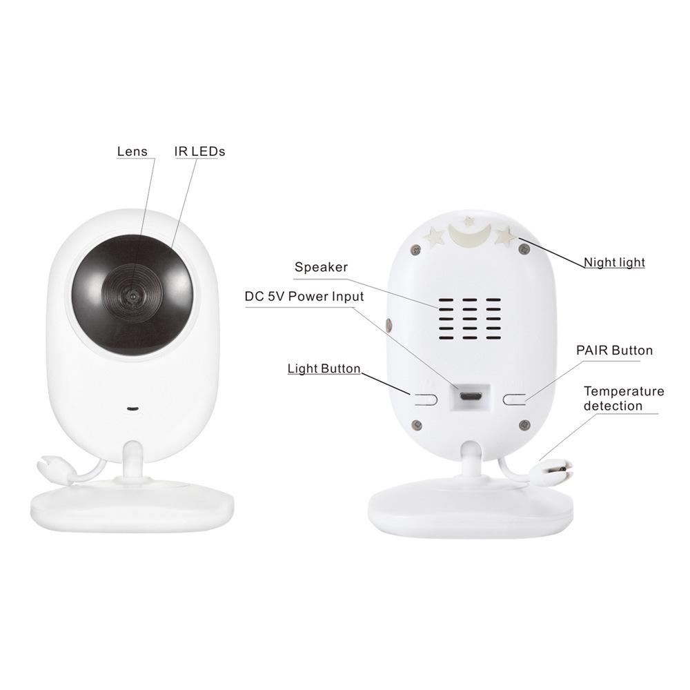 4.3" Baby Monitor with Temperature Monitoring, Two-Way Talk, and Night Vision