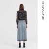 ELLASSAY Patchwork Denim Midi Skirt