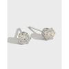 Various Sized 3mm 4mm 5mm 6mm Zircon Zc White Stone Studs Earrings 18K Gold Plated for Wedding Engagement Anniversary Party