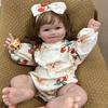 Liebevolle 60cm Lebensechte Reborn-Puppen Raya Weicher Stoffkörper Neugeborene Babypuppe Lebensecht Lächelndes Mädchen Prinzessin Simulationspuppen Kleinkind Kindertagsgeschenke