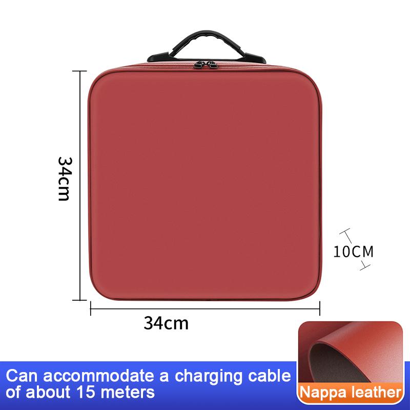 Portable EV Car Charging Cable Storage Box For BAIC BEIJING X55 EU5 PLUS EU7 BJ40 BJ60 Electric Vehicle Charger Cables Carry Bag