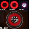 4PCS 4" Round LED Rear Tail Light Truck Stop Turn Tail Reverse  Lights Trailer Lorry Van Brake Signal Lamp DRL Running lamp