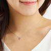 [Sears] Sterling Silver 925 Open Heart Pendant for Women, April Birthstone, Diamond e-1658-4