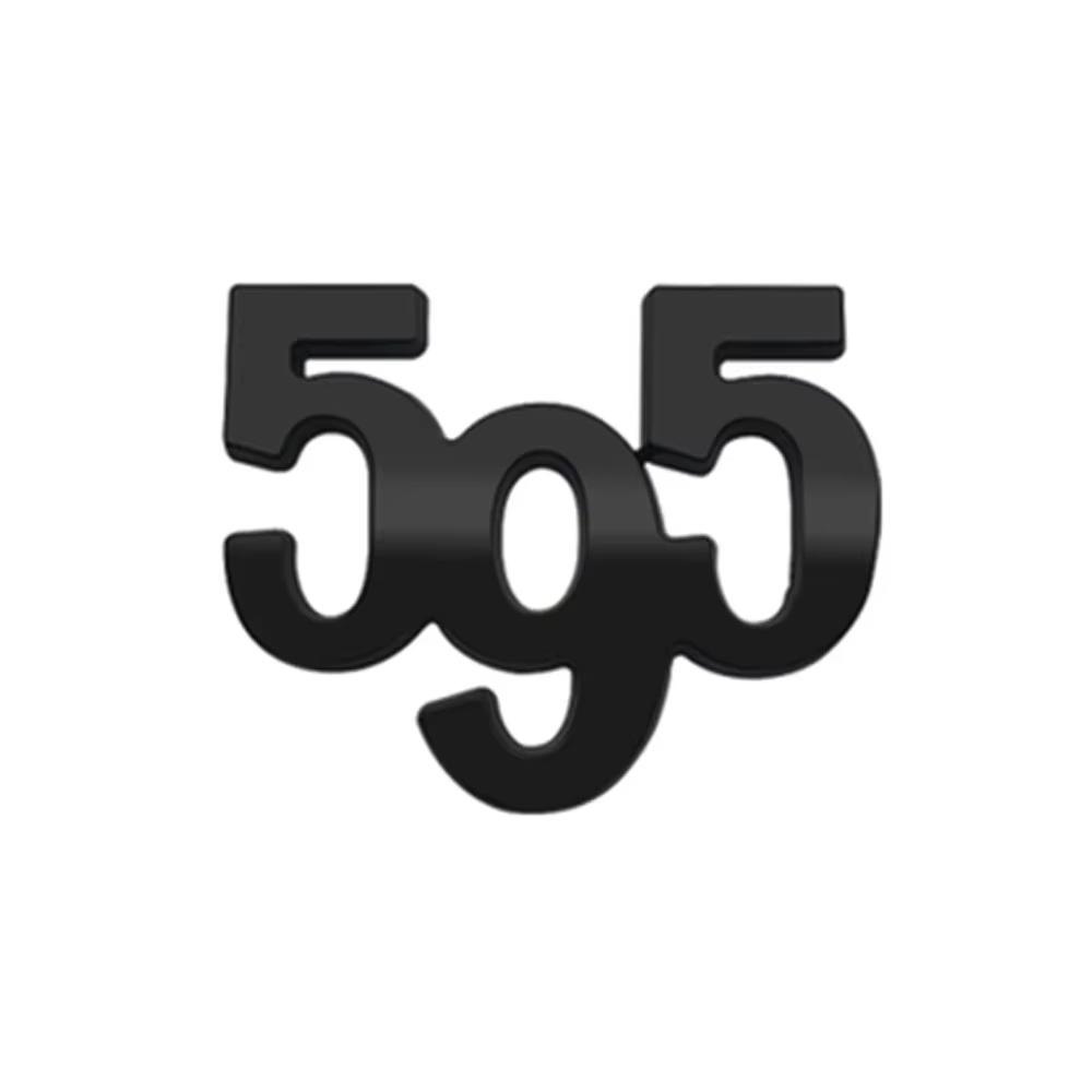 

595 Digital Metal Label 595 Body Modification Personalized Car Label Car Sticker Accessories Stickers for Automobile Decoration чёрный