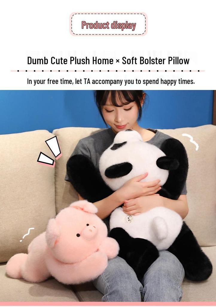 Cross-Border Style Plush Panda and Pig Hugging Doll - Perfect Valentine's Day Gift for Girls