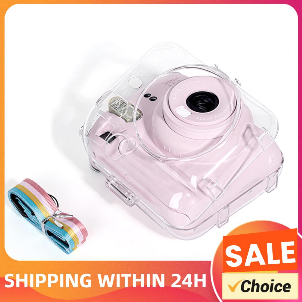 Mini Protective Shell with Shoulder Strap Storage Case Protective Sleeve for Fujifilm Instax Mini 12 for Camera Instax Mini12