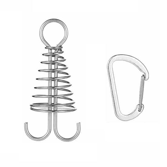 Octopus Deck Peg Spiral Shaped Adjustable Spring Durable Outdoor Camping Octopus Rope Buckle