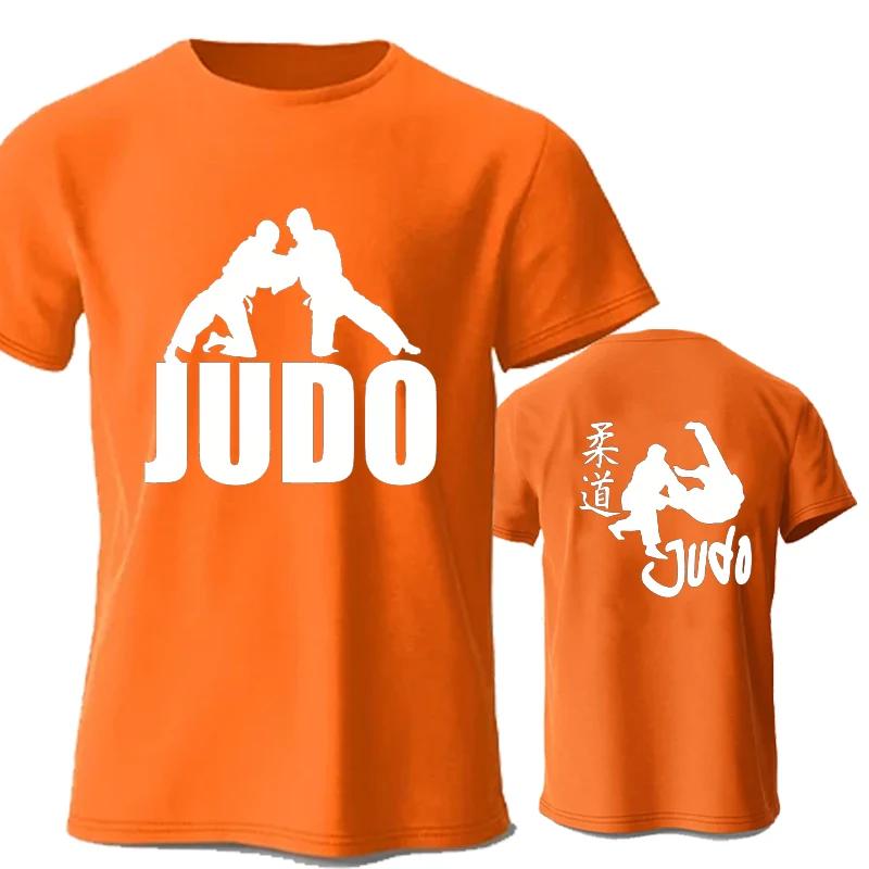 Judo T-shirt for Men Summer T-shirt Tops Teenager Boy Judo Print Tshirt Tops Tees Anime T Shirt Short Sleeve Men Brand Clothing