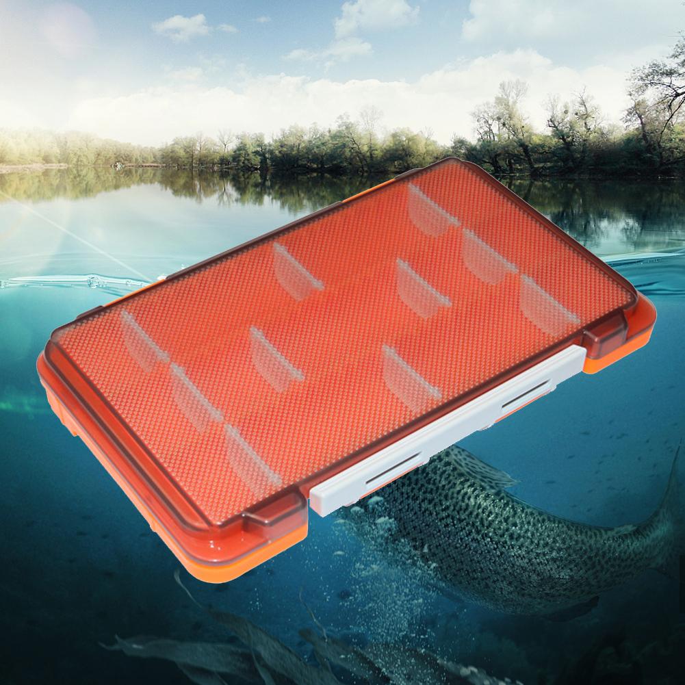 Small Fishing Lure Boxes Tackle Box Waterproof Double Sided Fish Tools Storage Case Compartments Container Baits Gear Organizer