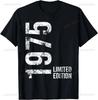 50th Birthday Gifts Men Women 50 Years Old Vintage 1975 Party T-Shirt Women Men Clothing Streetwear Graphic T Shirts Tops