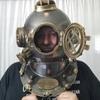 Divers Helmet - Steel & Brass Mark IV U.S. Navy Mini Diving Helmet (45.72 Cm)