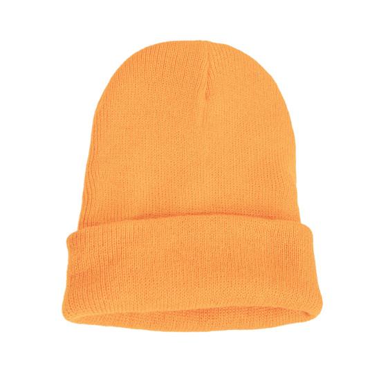 Unisex Knitting Hat Solid Color Men Women Brimless Hat Winter Soft Breathable Warm Stretchy Hat Outdoor Wear