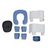 Potty Chair for Seniors Bedside Commode Shower Chair Commode Toilet Chair with Solid Inner Bucket Tissue Box