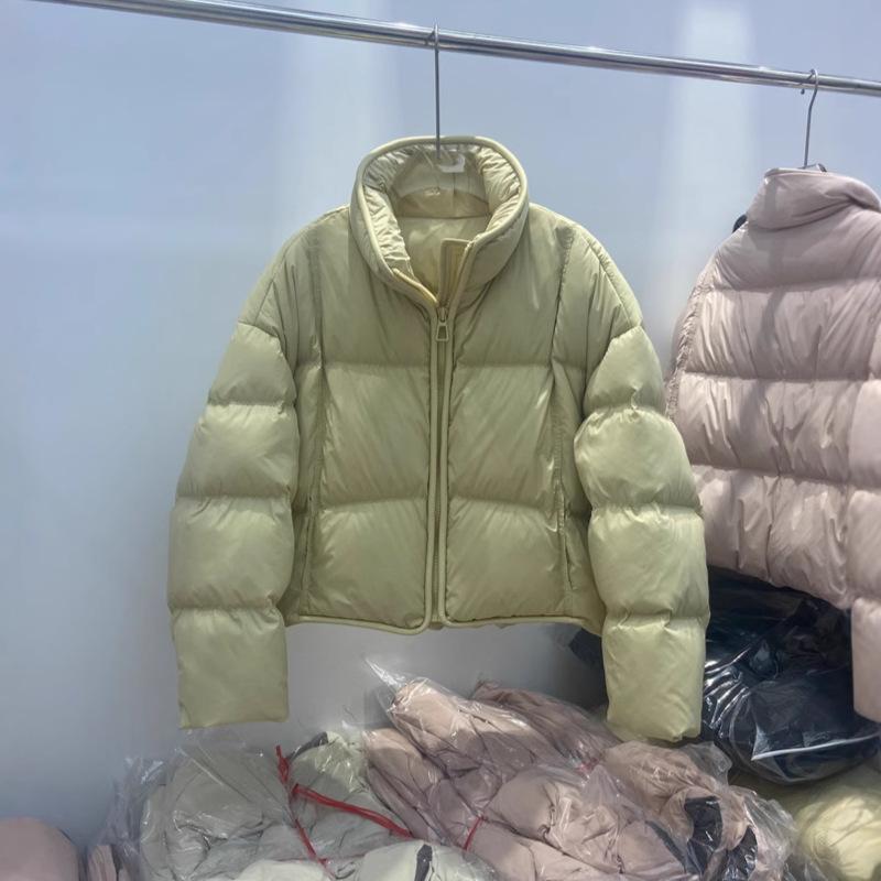 Winter New Thickened Down Jacket Women's Bread Jacket Short Stand-up Collar White Duck Down Small Loose Puffs