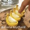 Sensory Banana Fidget Keychain Calming Finger Button Pendant  Backpack Charm