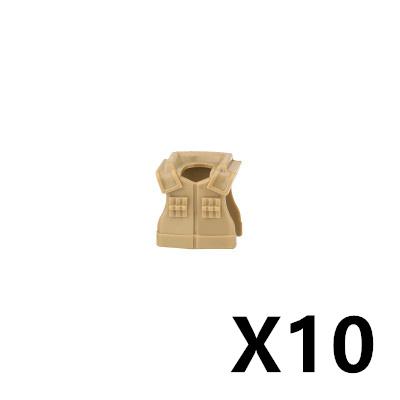 Military Soldiers Fighter Tactical Vest Accessories Building Block Rebound Clothes Armor Bricks Gift Toys For Children J083
