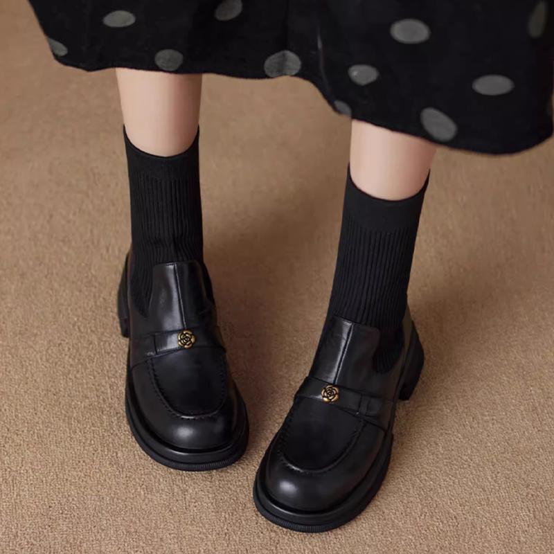 

Модные женские кожаные ботильоны вязаные массивные туфли женские 2025 трендовые зимние туфли на низком каблуке модные платья для ходьбы зимние ботинки Mujer Botas 40 чёрный