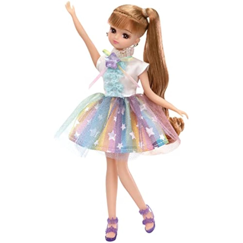 TAKARA TOMY (TAKARA TOMY) “Licca-chan Dress LW-02 Rainbow Shower” Dress Up Doll Playhouse Toy 3 Y...
