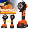2500W 88VF Mini Cordless Brushless Angle Grinder Electric Polishing Grinding Machine for 18V Battery