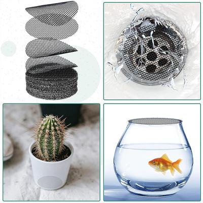 50Pcs Pot Hole Mesh Pad Grid Round Drainage Hole Screen For Pot Bottom Prevent Soil Loss Bonsai Flower Plant Gardening Tools
