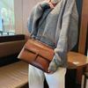 Geantă Crossbody din Piele Naturală cu Model Crocodil, Geantă de Mână Nișă Nouă la Modă, Piele cu Ceară Ulei, Geantă de Umăr pentru Femei