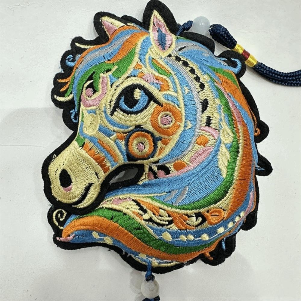 with Tassel Spring Festival Bell Pendant Chinese Horse Wind Chimes Decoration  Festive Accessory