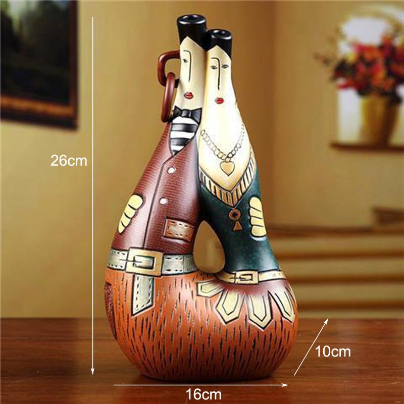 

Creative Ceramic Figures Accessories Wedding Gifts Home Bedroom Cabinet Sculpture Decoration Store Office Desk Statue Ornaments