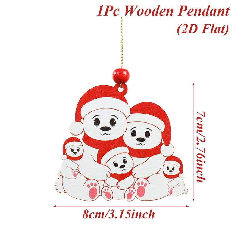 

Christmas Wooden Pendant Merry Christmas Party Decoration 2025 Kids Xmas Santa Claus Pendant Navidad Natal New Year Gift 2026