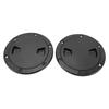 2PCS Boat   Deck Plates Non Slip Round Shape Thickened Rubber   Inspection Deck Plate with Detachable Cover