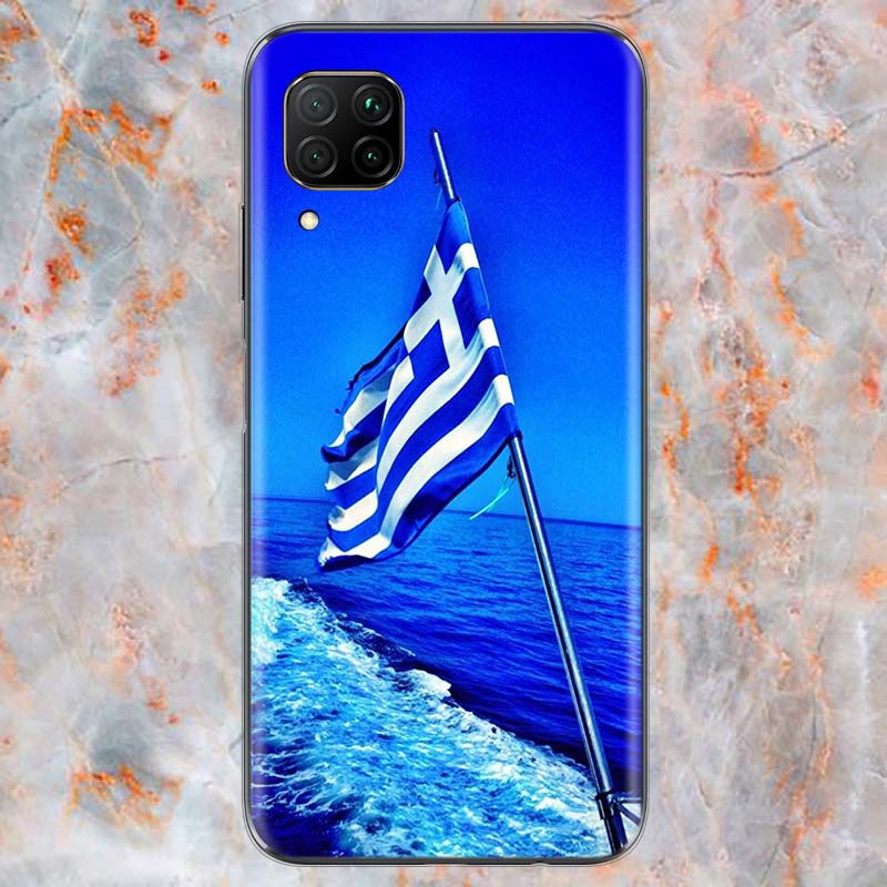 

Греческие национальные флаги для Huawei Mate 40 30 20 20X 10 RS P Smart 2021 2020 ZS Pro Plus Lite 2019, чехол для телефона Mate 40 Pro