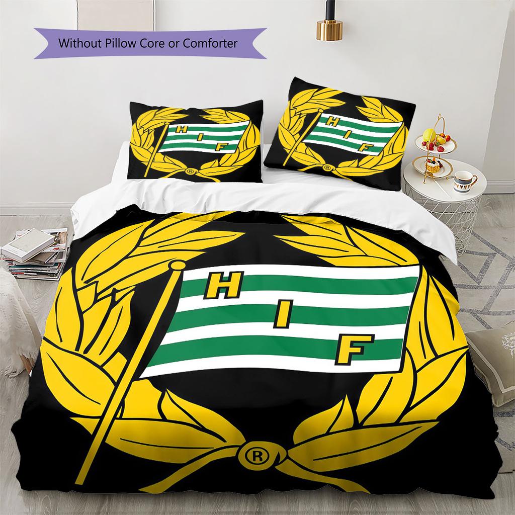 HIF Logo Bedding Quilt Set Quilt Cover Pillowcase Home Decoration Birthday Gift (1 * Duvet Cover + 2 * Pillowcase, Without Core)