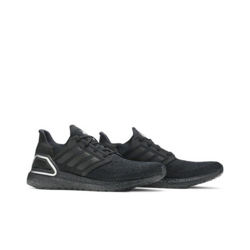 adidas UltraBoost 20 Black Silver Metallic FV8333 EU 40.5 чёрный