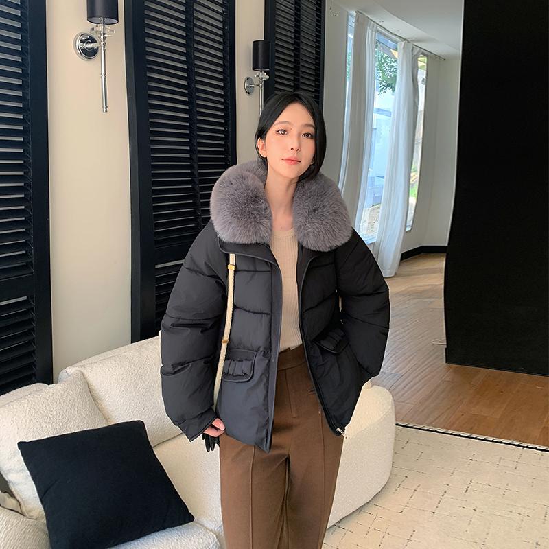 Autumn Winter Thicken Warm Parka Women Casual Sweety Solid Color Big Pocket Loose Jackets Outwear