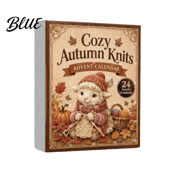 Miniature Animal Collection Knitting Advent Calendar 24 Acrylic Ornaments Cozy Autumn Knits Daily Surprise Calendar Cute Ornaments for Christmas