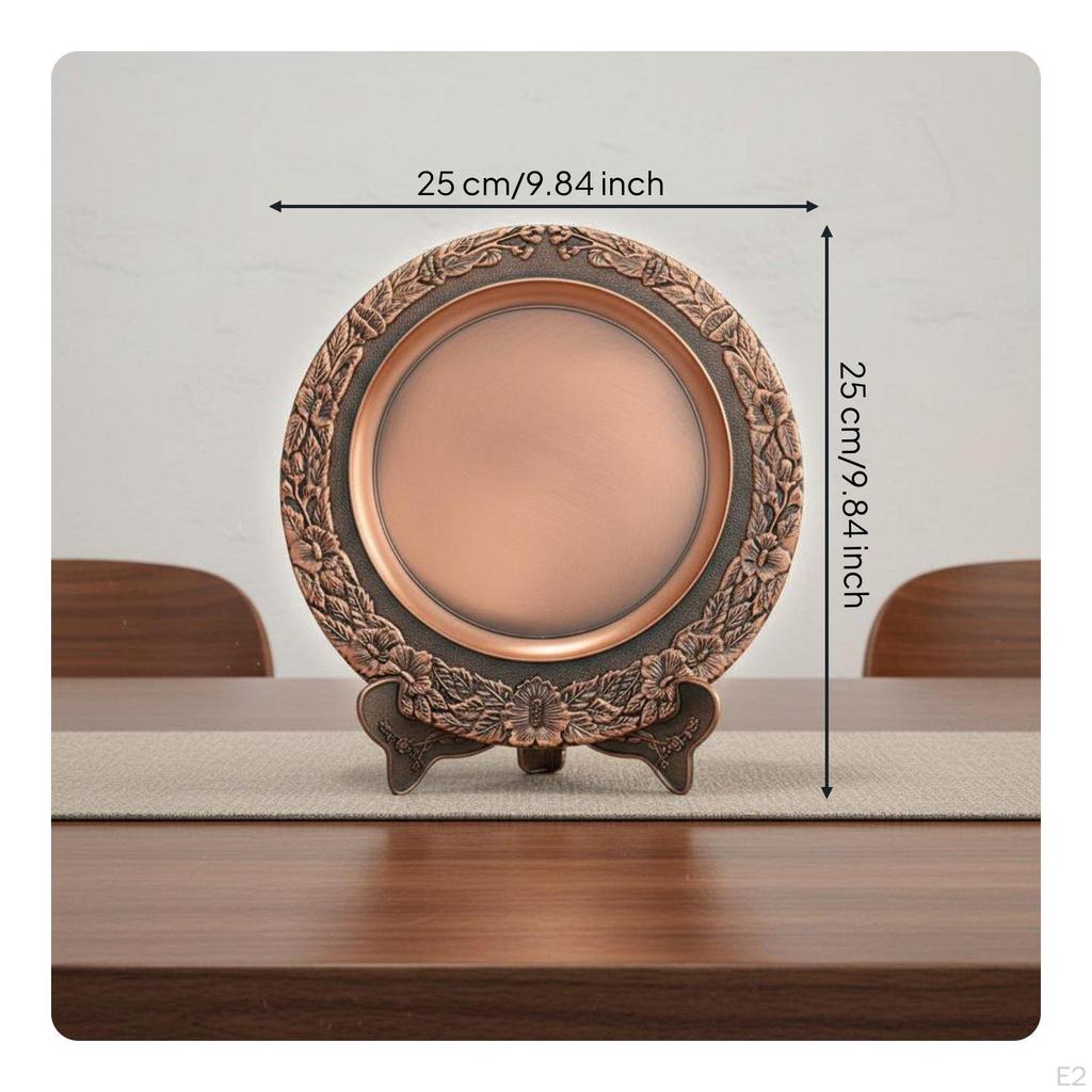 Metal Award Plate HighQuality Engraving Round Trophy Disc Finely Electroplated Engravable