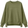 Women's Fashion Color Neck Long Sleeve Sweatshirt Casual Pullover Top