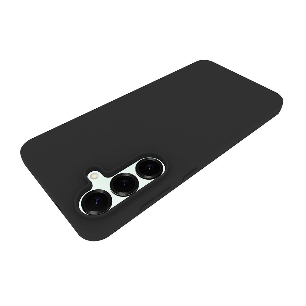 For Samsung Galaxy S25 FE TPU Case WANLONFENG MS Series Matte Back Cover with Tempered Glass (Big Hole Lens)