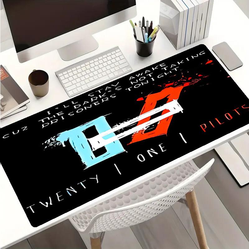 Tyler Joseph and Josh Dun1 Mouse Pad - Non-Slip Rubber Base, Smooth Surface for Work,Gaming,Office,And Home Use, Desk Mouse Pad