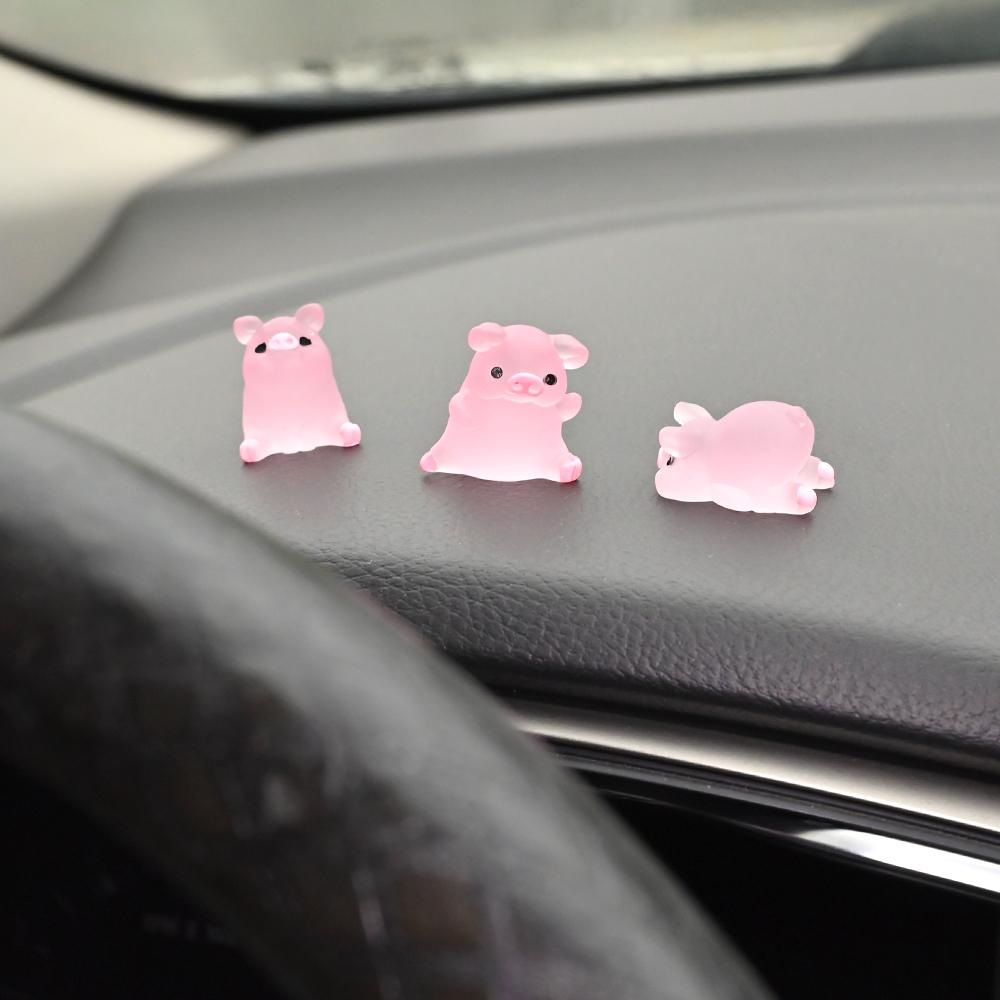 2ks Car Ornament Mini Pig