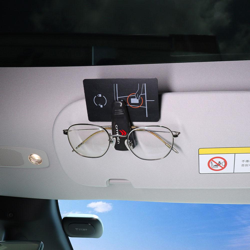 ABS Car Glasses Clip Sun Visor Storage Clip Card Clip Universal Car Sunglasses Frame For Citroen C1 C2 C3 C4 C4L VTS C-ELYSEE DS