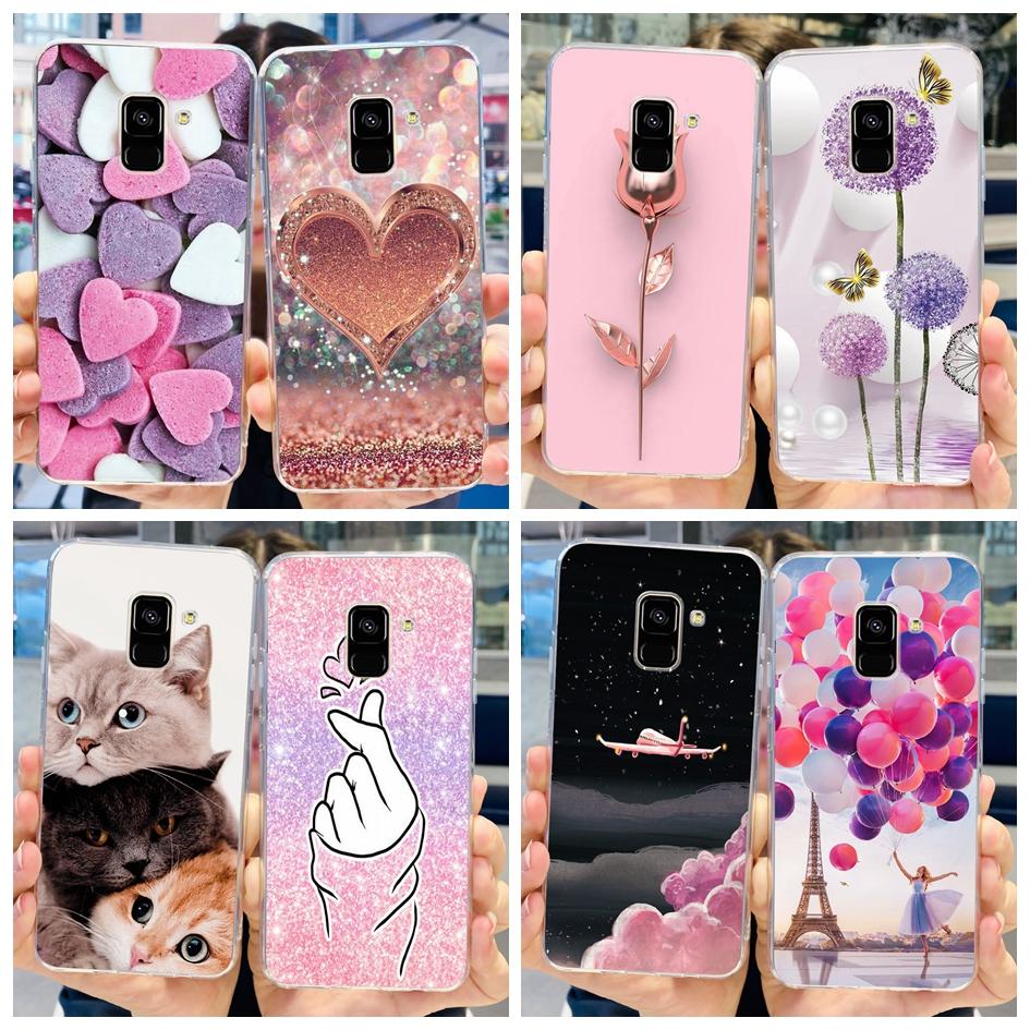 Für Samsung Galaxy A8 2018 / A8 Plus 2018 Hülle A530F A730F Silikonhülle Beliebte Pusteblumen Hülle Weiche TPU Handyhülle Schutzhülle