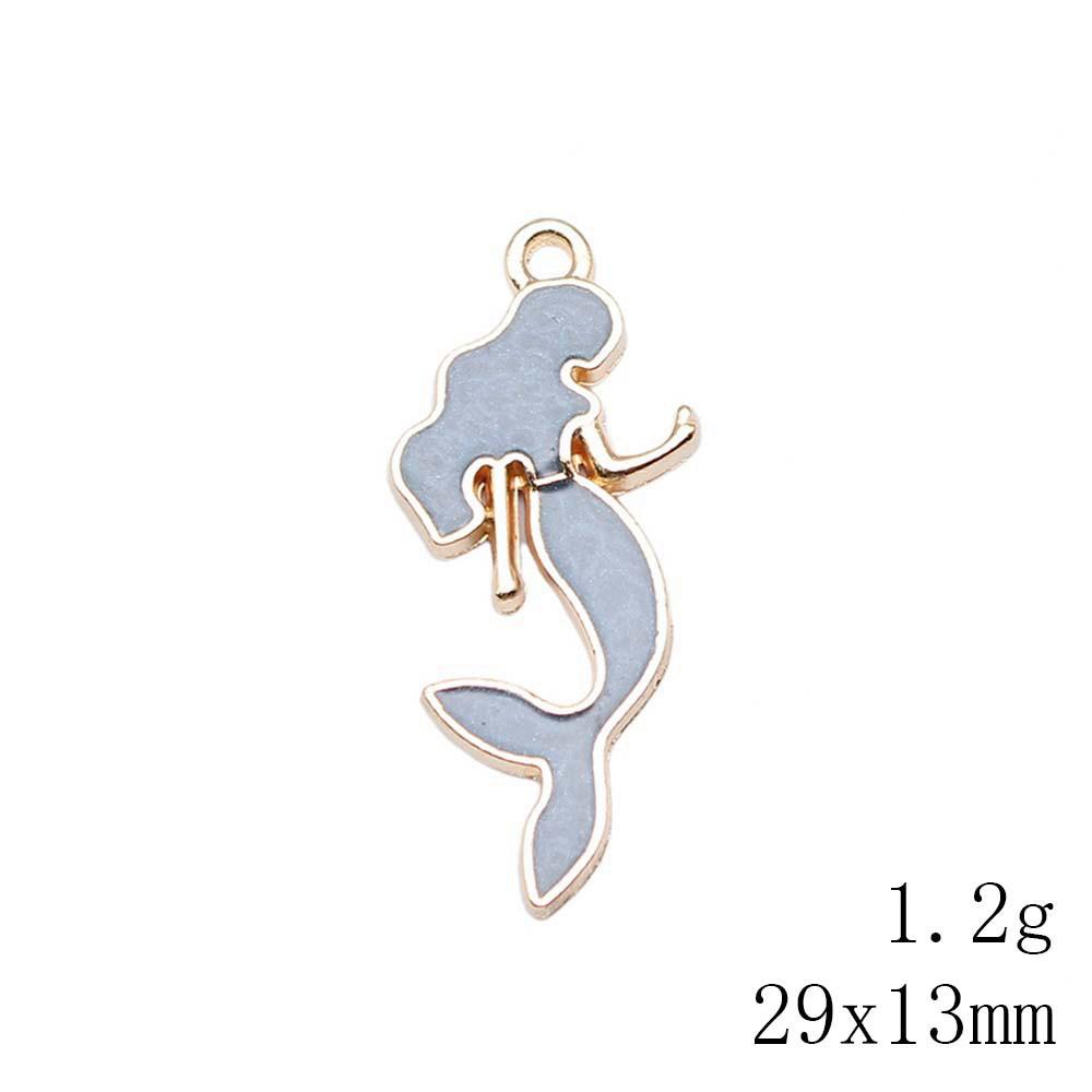 Valentine's Day Charms For Bracelet Flamingo Mermaid Enamel Charms Pendant Home Garden Pendants For Bracelets