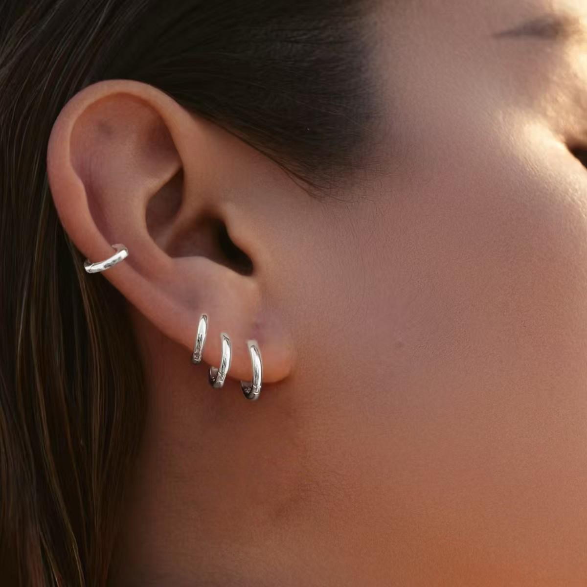 

Минималистичный набор женских колец из позолоченной латуни – европейский и американский стиль