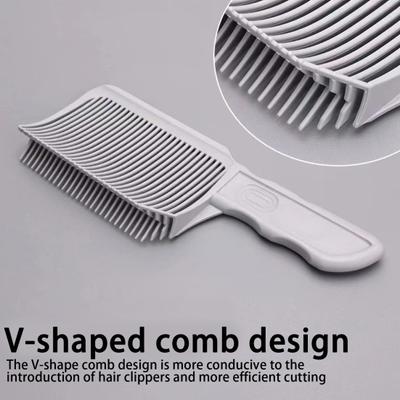 3Pcs/Set Hair Cutting Comb with Silicone Neckline Shaving Template Barber Fade Comb Professional