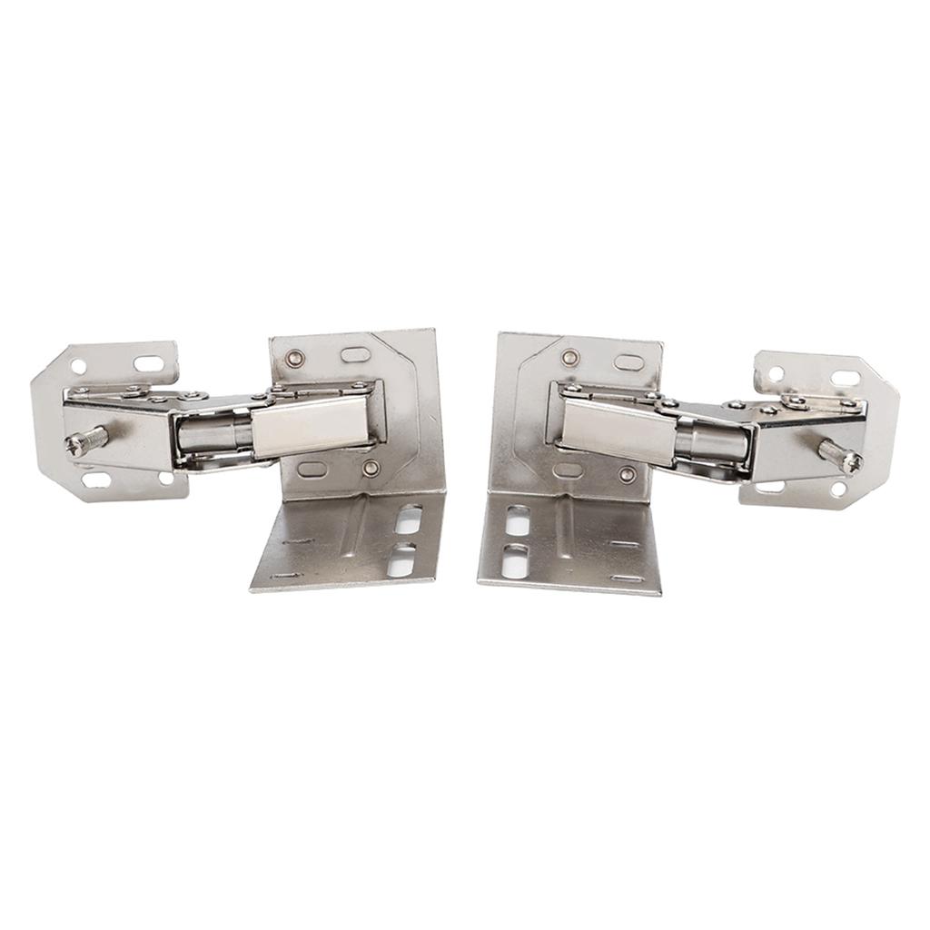 2 Stück Edelstahl Brückentyp Scharniere Türscharnierzubehör für Zuhause Schubladentür