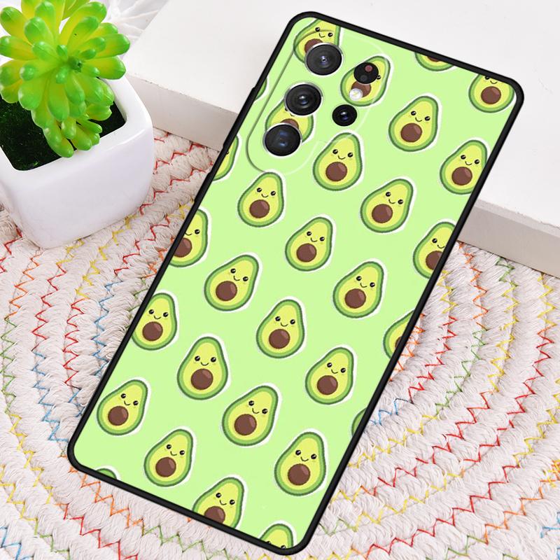 Funny Avocado Art Fruit Phone Case for Samsung Galaxy Note 10 Pro S26 Ultra S23 S24 FE S25 S21 S22 PLUS Shockproof Cove